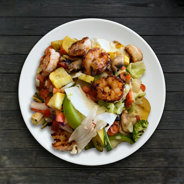 Shrimp Veggie Bowl.